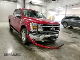 2021 Ford F-150 XL with VIN 1FTFW1E57MKE11716, listed as a Copart auction lot 61458915 with 47,080 mi miles and Salvage title. Bid and sale history available at DreamBid. Image 13.