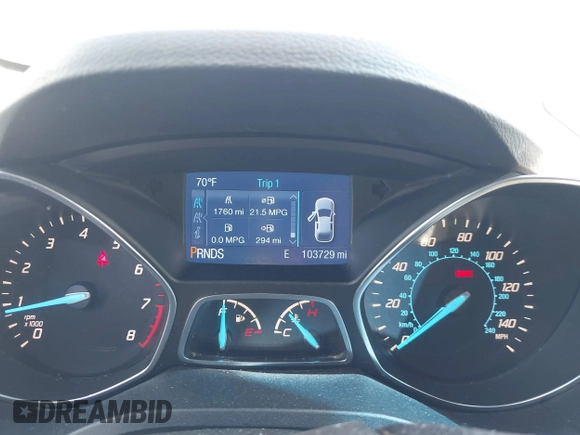 2014 Ford Escape SE with VIN 1FMCU9GX0EUD05633, listed as a IAAI auction lot 41582757 with 103,729 mi miles. Bid and sale history available at carsss.com. Image 7.