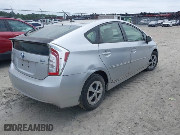 2012 Toyota Prius One with VIN JTDKN3DU1C5454144, listed as a IAAI auction lot 42136714 with Not Provided miles and . Bid and sale history available at carsss.com. Image 4.
