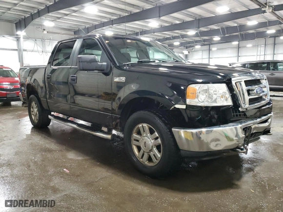 2008 Ford F-150 XLT with VIN 1FTPW14V38FB39086, listed as a Copart auction lot 49265375 with 153,521 mi miles and Salvage Title. Bid and sale history available at carsss.com. Image 4.