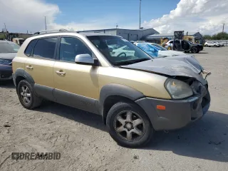 2005 Hyundai Tucson GLS with VIN KM8JN12DX5U066451, listed as a Copart auction lot 72607604 with 194,965 mi miles and Salvage Title. Bid and sale history available at carsss.com. Image 4.
