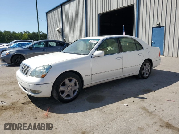 2003 Lexus LS 430 with VIN JTHBN30F130106203, listed as a Copart auction lot 52735745 with 179,658 mi miles and Salvage Title. Bid and sale history available at DreamBid. Image 1.