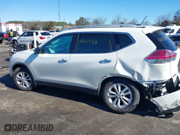 2016 Nissan Rogue SL with VIN 5N1AT2MV9GC773664, listed as a IAAI auction lot 41563438 with 57,264 mi miles and . Bid and sale history available at DreamBid. Image 14.