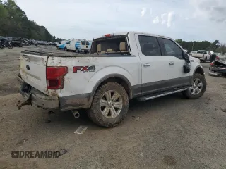 2018 Ford F-150 XL with VIN 1FTEW1EG1JFE56331, listed as a Copart auction lot 50184205 with 152,420 mi miles and Salvage Title. Bid and sale history available at carsss.com. Image 3.