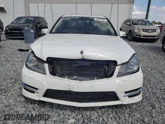 2013 Mercedes-Benz C-Class C 250 Sport with VIN WDDGF4HB7DR268691, listed as a Copart auction lot 53877245 with 69,486 mi miles and Non Repairable. Bid and sale history available at carsss.com. Image 5.