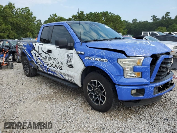2015 Ford F-150 XL with VIN 1FTEX1CF7FKD55705, listed as a Copart auction lot 55727564 with 200,380 mi miles and Clean title. Bid and sale history available at DreamBid. Image 4.