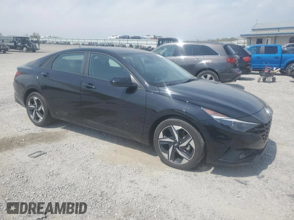 2023 Hyundai Elantra SEL with VIN KMHLS4AG6PU406406, listed as a Copart auction lot 50453865 with 37,130 mi miles and Salvage Title. Bid and sale history available at DreamBid. Image 4.