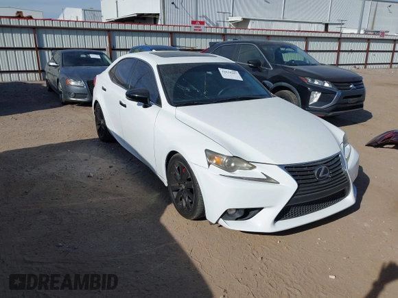 2015 Lexus IS 250 with VIN JTHBF1D21F5066351, listed as a IAAI auction lot 41824287 with 114,655 mi miles and . Bid and sale history available at carsss.com. Image 1.