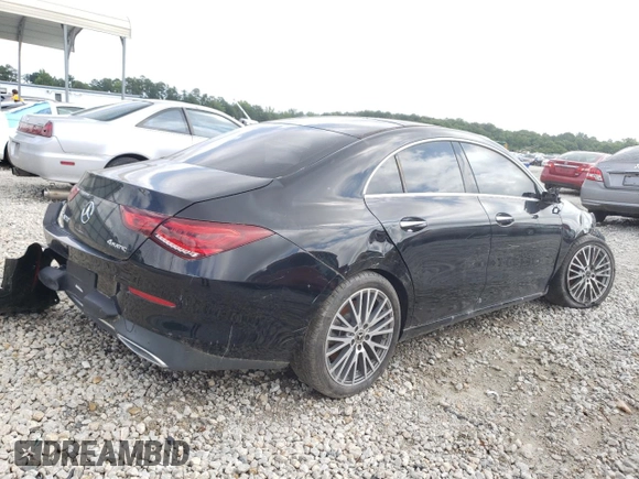 2021 Mercedes-Benz CLA 250 with VIN W1K5J4HBXMN162006, listed as a Copart auction lot 61375055 with 21,485 mi miles and Clean title. Bid and sale history available at DreamBid. Image 3.