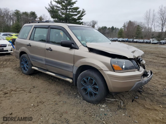 2004 Honda Pilot LX with VIN 2HKYF18104H620280, listed as a Copart auction lot 50971695 with 157,914 mi miles and Clean Title. Bid and sale history available at carsss.com. Image 4.