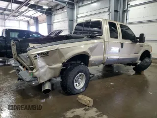 2001 Ford Super Duty F-250 XL with VIN 1FTNX21F51EC56106, listed as a Copart auction lot 89001365 with 153,839 mi miles and Salvage Title. Bid and sale history available at carsss.com. Image 3.