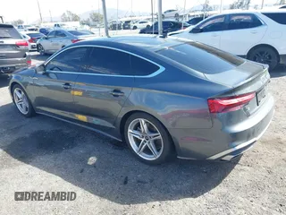 2022 Audi A5 Sportback S line Premium with VIN WAUDACF5XNA028633, listed as a IAAI auction lot 41696539 with 1 mi miles. Bid and sale history available at carsss.com. Image 3.