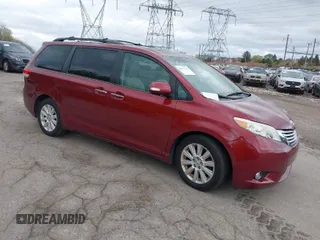 2013 Toyota Sienna XLE with VIN 5TDDK3DC1DS052600, listed as a IAAI auction lot 42055747 with 187,615 mi miles and . Bid and sale history available at DreamBid. Image 1.
