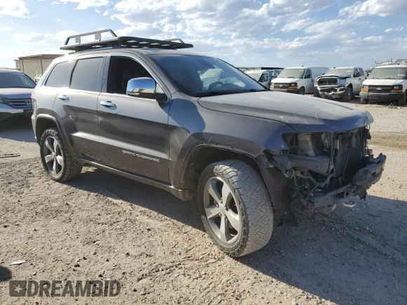 2015 Jeep Grand Cherokee Overland with VIN 1C4RJFCT2FC628727, listed as a Copart auction lot 48972095 with 155,435 mi miles and Salvage Title. Bid and sale history available at carsss.com. Image 4.