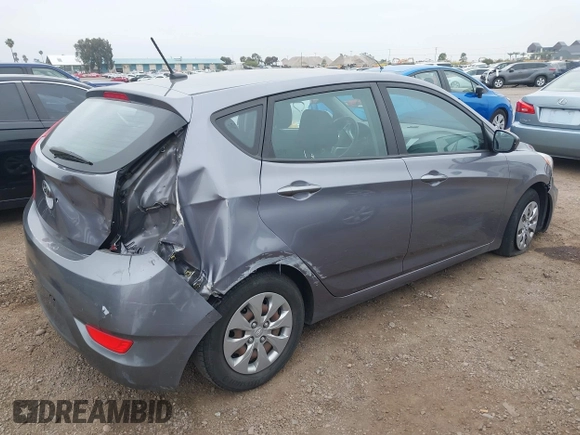 2016 Hyundai Accent SE with VIN KMHCT5AE6GU278170, listed as a IAAI auction lot 42148771 with 114,836 mi miles. Bid and sale history available at carsss.com. Image 4.