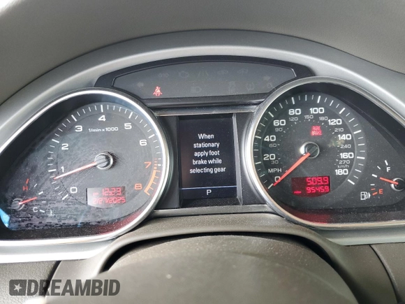 2010 Audi Q7 3.6L Premium Plus with VIN WA1LYAFE2AD002478, listed as a Copart auction lot 46897585 with 95,459 mi miles and Salvage Title. Bid and sale history available at carsss.com. Image 9.