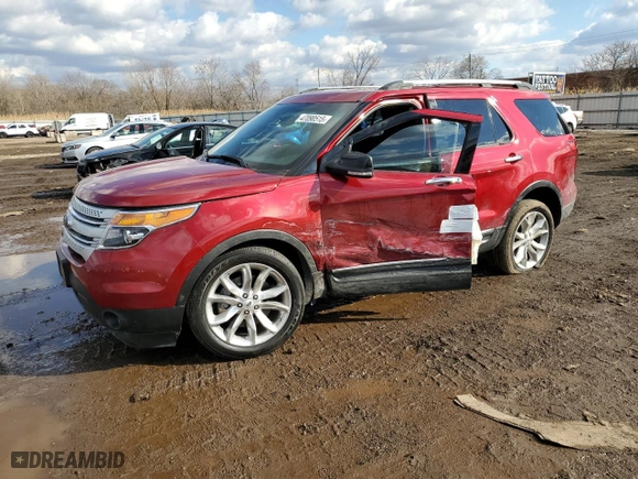 2014 Ford Explorer XLT with VIN 1FM5K8D80EGA98486, listed as a Copart auction lot 47090515 with 0 mi miles and Salvage Title. Bid and sale history available at carsss.com. Image 1.