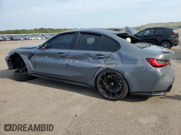 2024 BMW M3 Competition xDrive z VIN WBS43AY06RFT60878, wystawiony jako Copart lot #59680505 z przebiegiem 6 551 mil mil oraz Szkoda całkowita • Salvage title. Historia ofert i sprzedaży dostępna na DreamBid. Obrazek 2.