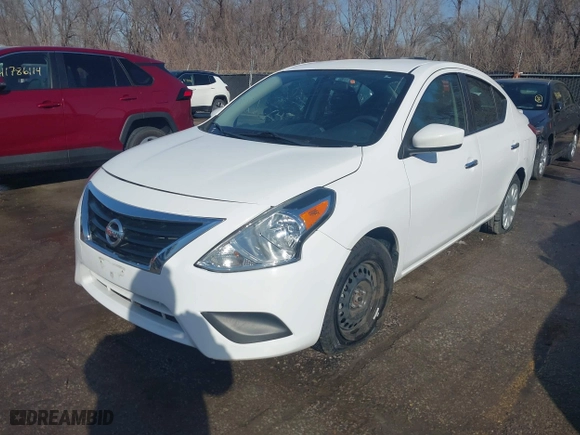 2019 Nissan Versa Sedan SV with VIN 3N1CN7AP0KL859312, listed as a IAAI auction lot 41774102 with 63,909 mi miles. Bid and sale history available at carsss.com. Image 2.