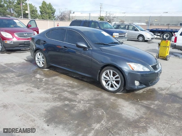 2006 Lexus IS 350 Auto with VIN JTHBE262765006824, listed as a IAAI auction lot 41608050 with 175,582 mi miles. Bid and sale history available at carsss.com. Image 1.
