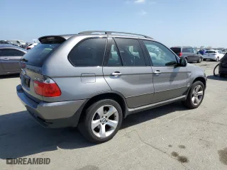 2005 BMW X5 4.4i with VIN 5UXFB53505LV13083, listed as a Copart auction lot 54404455 with 69,983 mi miles and Clean Title. Bid and sale history available at carsss.com. Image 3.