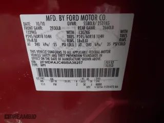 2011 Ford Edge SEL with VIN 2FMDK4JC4BBA38257, listed as a IAAI auction lot 41216860 with 148,351 mi miles. Bid and sale history available at carsss.com. Image 9.