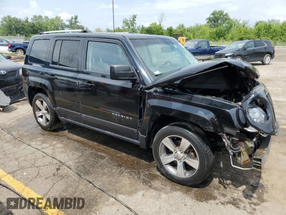 2017 Jeep Patriot High Altitude with VIN 1C4NJPFA3HD201925, listed as a Copart auction lot 64824444 with 80,547 mi miles and Clean Title. Bid and sale history available at carsss.com. Image 4.