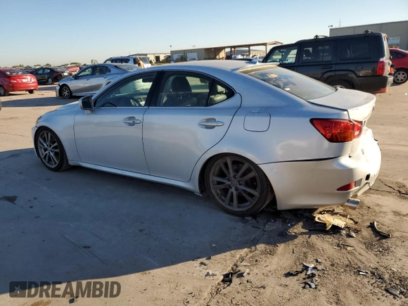 2008 Lexus IS with VIN JTHBK262X82079988, listed as a Copart auction lot 73482344 with 316,599 mi miles and Salvage Title. Bid and sale history available at carsss.com. Image 2.