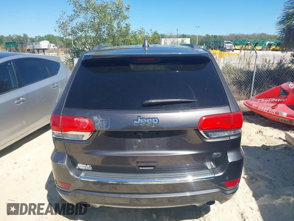 2014 Jeep Grand Cherokee Overland with VIN 1C4RJECG8EC409976, listed as a IAAI auction lot 41821685 with 186,105 mi miles. Bid and sale history available at carsss.com. Image 16.