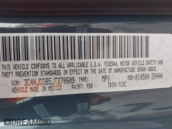 2018 Jeep Compass Trailhawk с VIN 3C4NJDDB5JT270609, выставлен на аукционе IAAI как лот 41860027 с пробегом 32 237 миль миль и . История ставок и продаж доступна на DreamBid. Изображение 9.