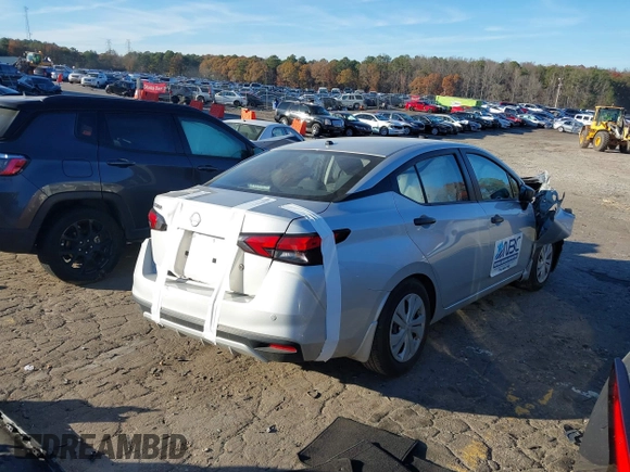2024 Nissan Versa S with VIN 3N1CN8DV4RL816926, listed as a IAAI auction lot 41084980 with 31,592 mi miles and . Bid and sale history available at DreamBid. Image 4.