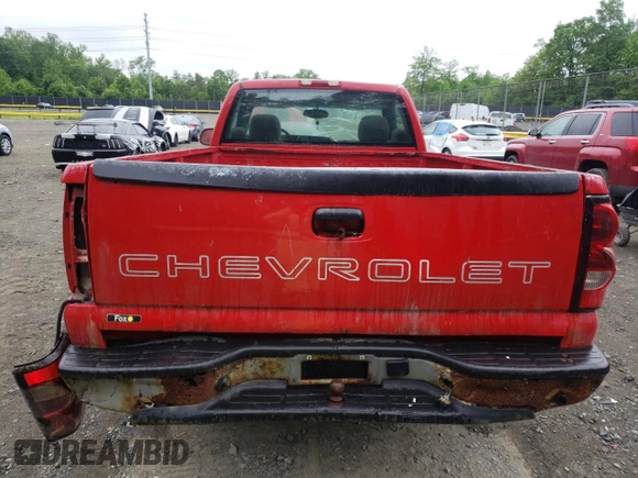 2006 Chevrolet Silverado 1500 Work Truck with VIN 3GCEC14X16G155073, listed as a Copart auction lot 56562905 with 240,110 mi miles and Clean Title. Bid and sale history available at DreamBid. Image 6.