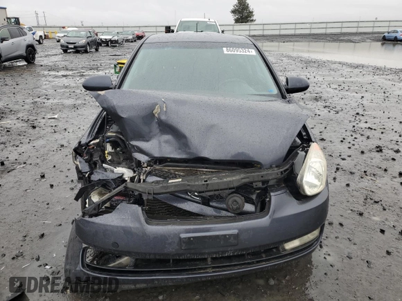 2007 Hyundai Accent SE with VIN KMHCN36C57U008952, listed as a Copart auction lot 86095324 with 167,601 mi miles and Salvage Title. Bid and sale history available at carsss.com. Image 5.