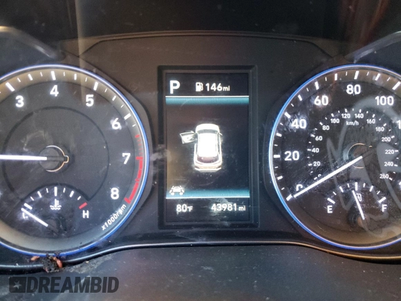 2020 Hyundai Kona Ultimate with VIN KM8K5CA54LU485547, listed as a Copart auction lot 66254682 with 43,981 mi miles. Bid and sale history available at carsss.com. Image 8.