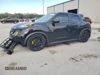 2015 Nissan Juke SV with VIN JN8AF5MV4FT559827, listed as a Copart auction lot 89210315 with 97,608 mi miles and Salvage Title. Bid and sale history available at carsss.com. Image 1.
