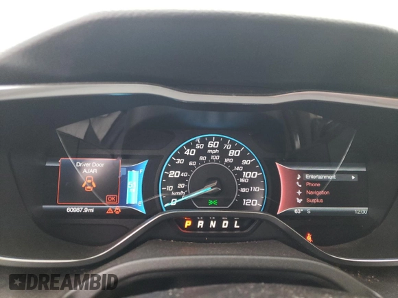 2015 Ford Focus Electric z VIN 1FADP3R43FL314971, wystawiony jako Copart lot #81186143 z przebiegiem 60 987 mil mil oraz . Historia ofert i sprzedaży dostępna na DreamBid. Obrazek 9.