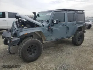 2015 Jeep Wrangler Unlimited Rubicon with VIN 1C4BJWFG7FL674201, listed as a Copart auction lot 49466455 with 0 mi miles and Salvage Title. Bid and sale history available at carsss.com. Image 1.