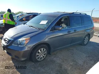 2010 Honda Odyssey EX-L with VIN 5FNRL3H76AB040457, listed as a IAAI auction lot 42214329 with 182,051 mi miles and . Bid and sale history available at carsss.com. Image 2.