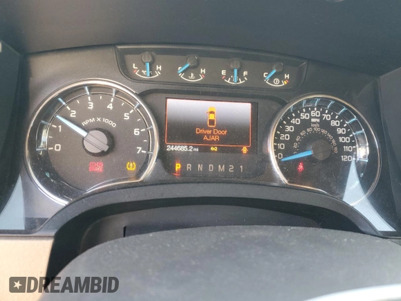 2013 Ford F-150 XL with VIN 1FTFW1EF1DKD72209, listed as a Copart auction lot 48377345 with 244,685 mi miles and Salvage Title. Bid and sale history available at carsss.com. Image 9.