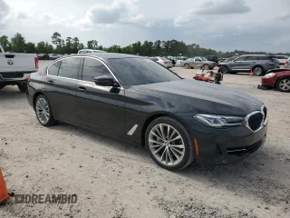 2023 BMW 5 Series 540i with VIN WBA53BJ07PCM01445, listed as a Copart auction lot 55084525 with 20,598 mi miles and Salvage title. Bid and sale history available at DreamBid. Image 4.