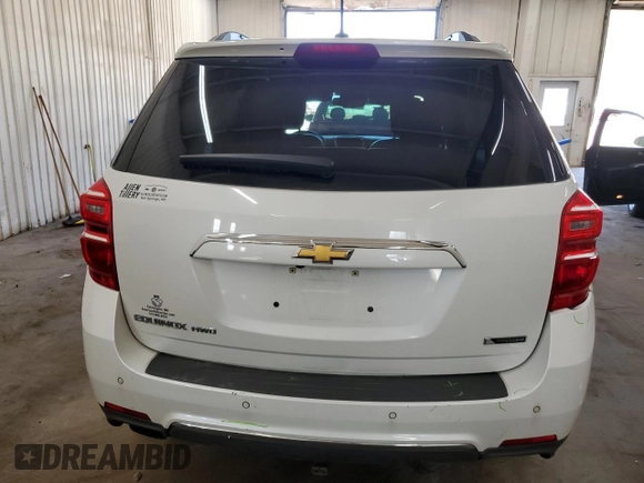 2017 Chevrolet Equinox Premier with VIN 2GNFLGE37H6211834, listed as a Copart auction lot 53741355 with 60,011 mi miles and Salvage Title. Bid and sale history available at carsss.com. Image 6.