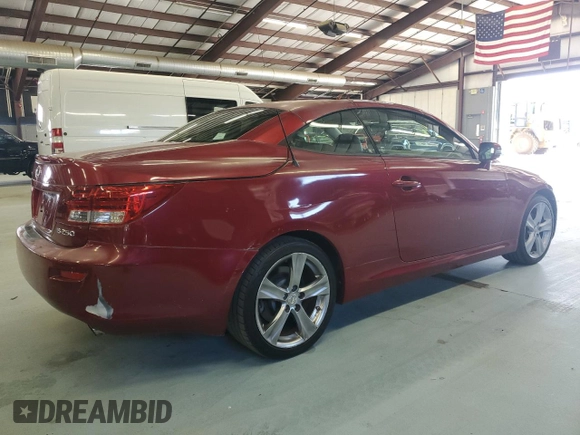 2012 Lexus IS 250 C with VIN JTHFF2C29C2526040, listed as a Copart auction lot 71417364 with 153,210 mi miles and Salvage title. Bid and sale history available at DreamBid. Image 3.