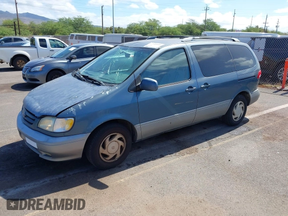 2001 Toyota Sienna LE with VIN 4T3ZF13C41U387019, listed as a IAAI auction lot 42540086 with 118,682 mi miles and . Bid and sale history available at DreamBid. Image 2.