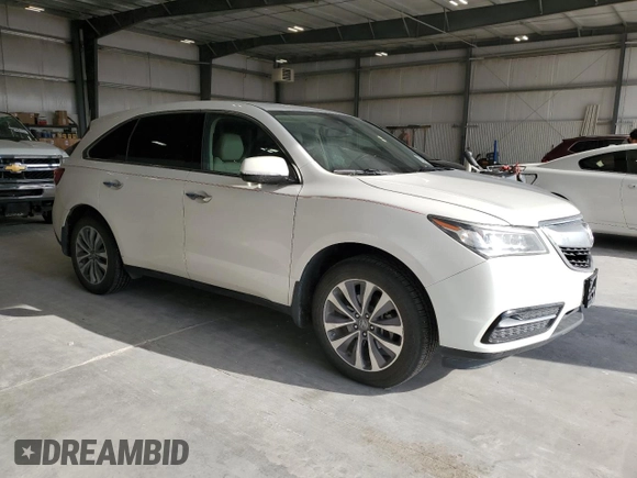 2014 Acura MDX Tech Pkg with VIN 5FRYD4H4XEB003162, listed as a Copart auction lot 51247095 with 103,015 mi miles and Salvage Title. Bid and sale history available at carsss.com. Image 4.