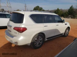 2017 Infiniti QX80 with VIN JN8AZ2NE7H9151634, listed as a Copart auction lot 82794044 with 126,549 mi miles and Salvage Title. Bid and sale history available at carsss.com. Image 3.