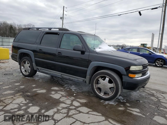2002 Chevrolet Suburban Z71 with VIN 3GNFK16Z72G295734, listed as a Copart auction lot 45763225 with 197,205 mi miles and Salvage Title. Bid and sale history available at carsss.com. Image 4.