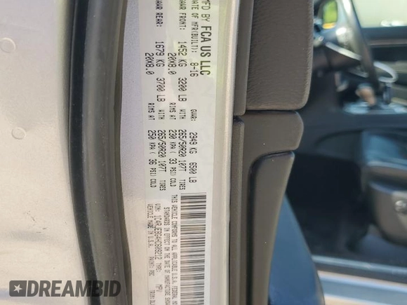 2017 Jeep Grand Cherokee Limited with VIN 1C4RJEBG4HC609212, listed as a Copart auction lot 61796195 with 118,196 mi miles and Salvage title. Bid and sale history available at DreamBid. Image 12.