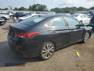 2021 Hyundai Accent Limited with VIN 3KPC34A63ME135646, listed as a Copart auction lot 65554694 with 157,466 mi miles and Salvage Title. Bid and sale history available at carsss.com. Image 3.