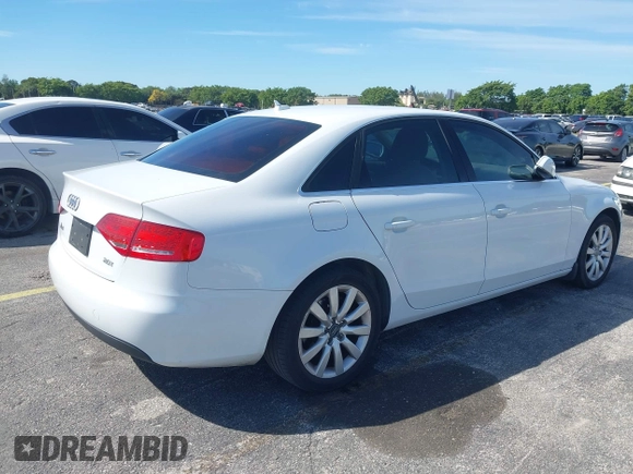 2012 Audi A4 2.0T Premium with VIN WAUAFAFL1CN020174, listed as a IAAI auction lot 41739896 with 144,144 mi miles. Bid and sale history available at carsss.com. Image 4.