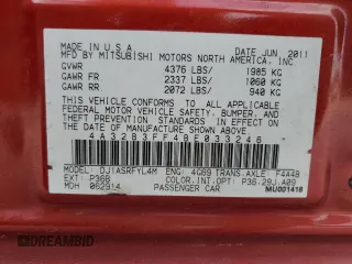 2011 Mitsubishi Galant ES with VIN 4A32B3FF4BE033246, listed as a Copart auction lot 86287174 with 160,897 mi miles and Salvage Title. Bid and sale history available at carsss.com. Image 14.